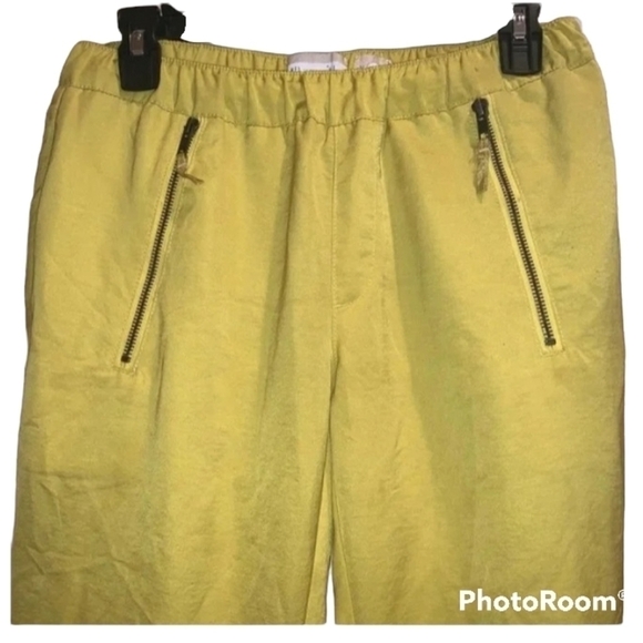 Anthropologie Hei Hei Harper Yellow Ankle pants rn#66170 - Picture 4 of 12